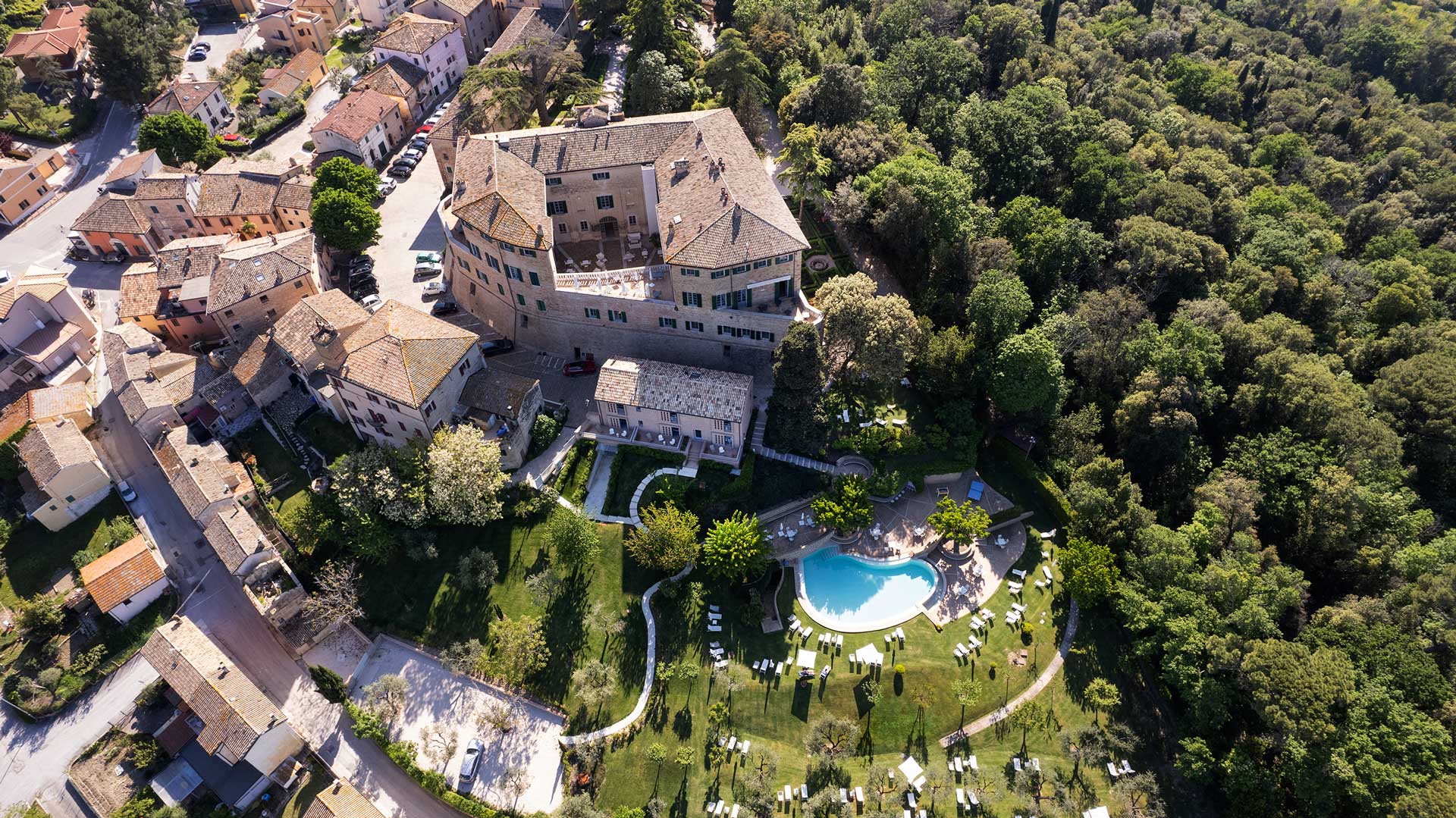 Castello di Monterado vista dall'alto